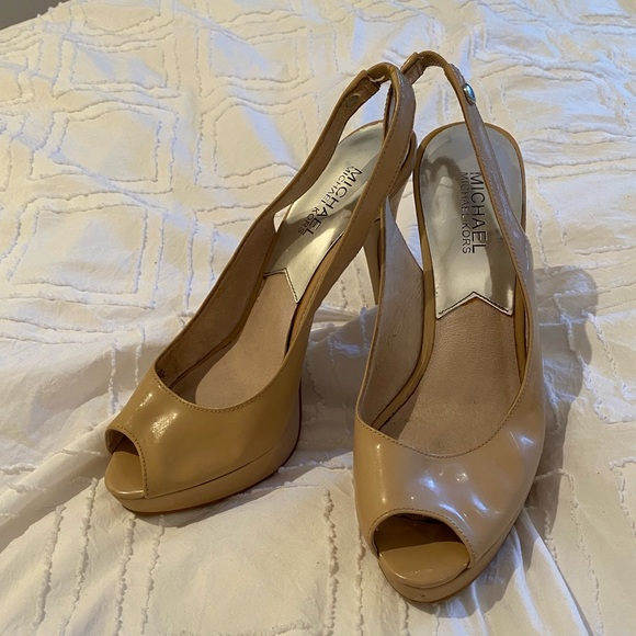 Michael Kors open toe pumps
